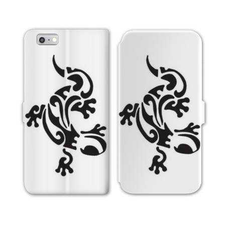 RV Housse cuir portefeuille Iphone 8 animaux