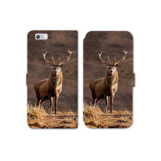 RV Housse cuir portefeuille Iphone 8 chasse peche