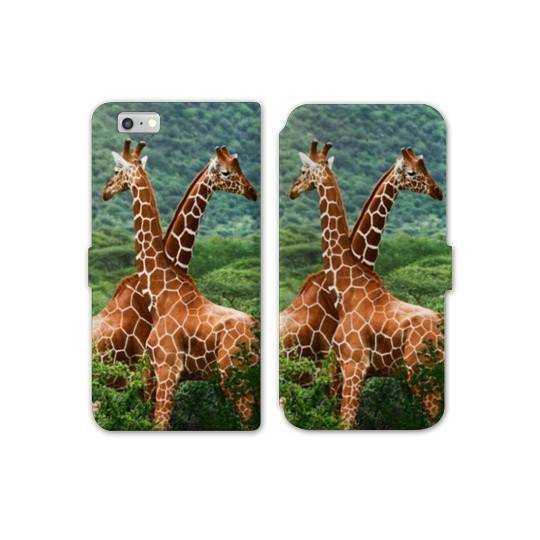 RV Housse cuir portefeuille Iphone 8 savane