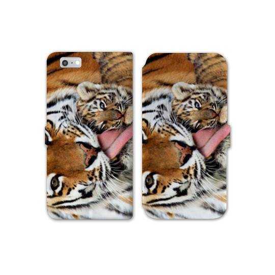 RV Housse cuir portefeuille Iphone 8 felins