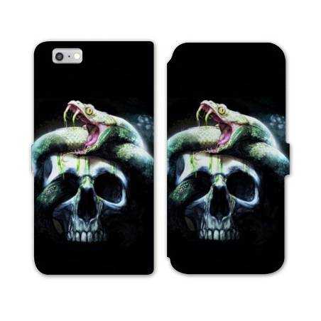 RV Housse cuir portefeuille Iphone 8 reptiles