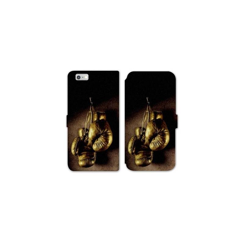 RV Housse cuir portefeuille Iphone 8 Sport Combat