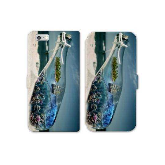 RV Housse cuir portefeuille Iphone 8 Mer