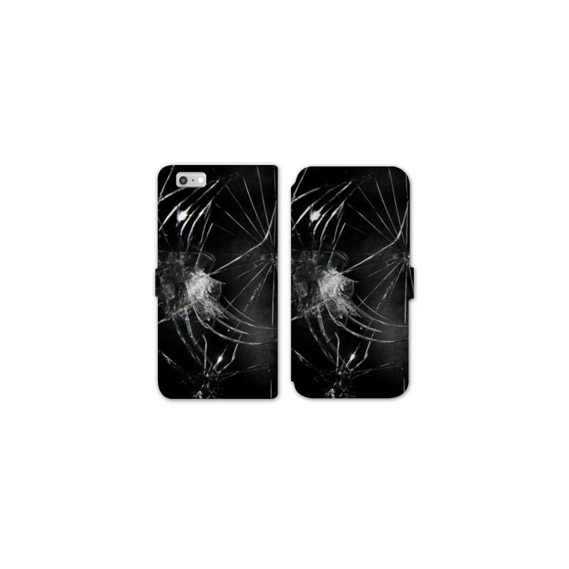 RV Housse cuir portefeuille Iphone 8 Trompe oeil