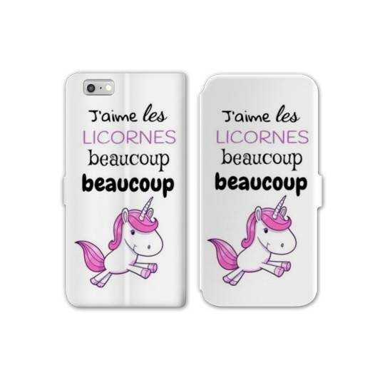 RV Housse cuir portefeuille Iphone 8 Decale