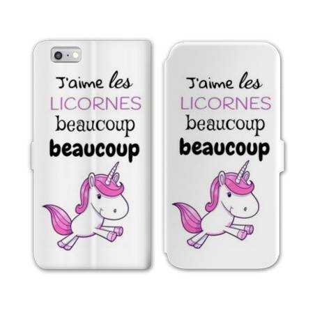 RV Housse cuir portefeuille Iphone 8 Decale