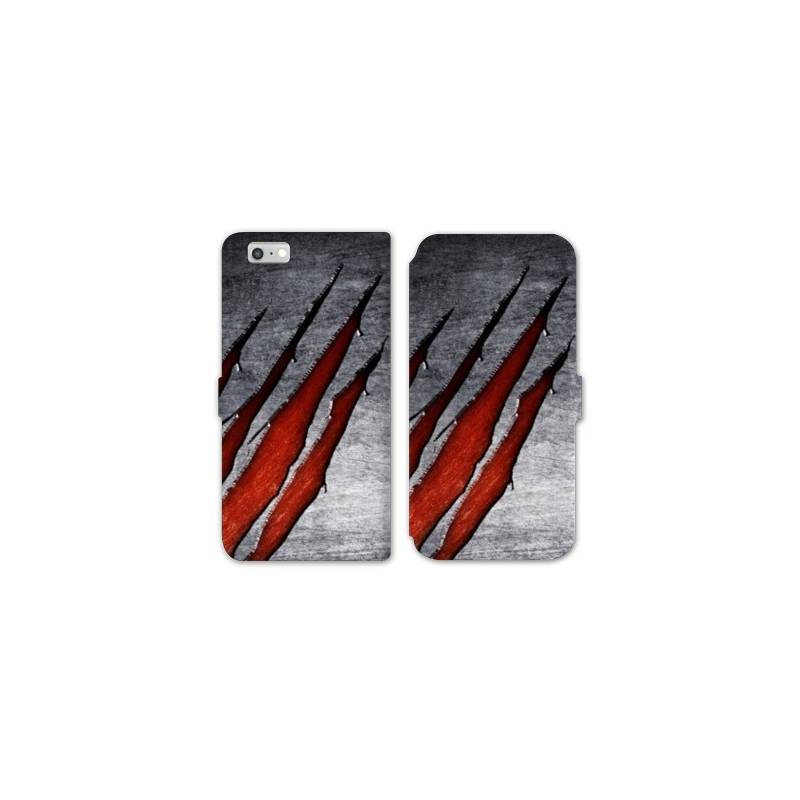 RV Housse cuir portefeuille Iphone 8 Texture