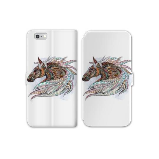 RV Housse cuir portefeuille Iphone 8 Animaux Ethniques