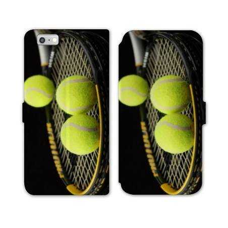 RV Housse cuir portefeuille Iphone 8 Tennis