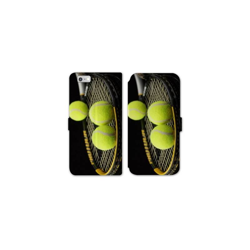 RV Housse cuir portefeuille Iphone 8 Tennis