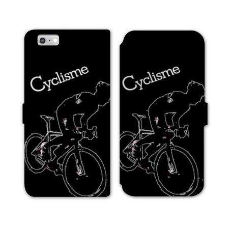 RV Housse cuir portefeuille Iphone 8 Cyclisme