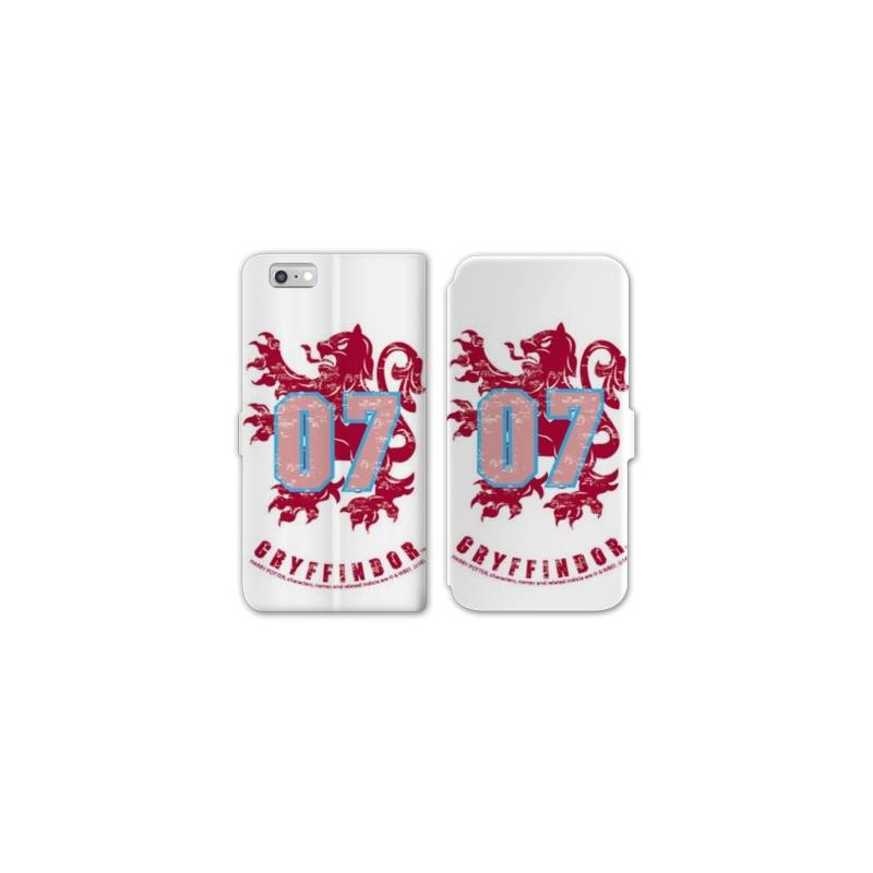 RV Housse cuir portefeuille Iphone 8 WB License harry potter pattern