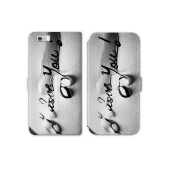 RV Housse cuir portefeuille Iphone 8 amour