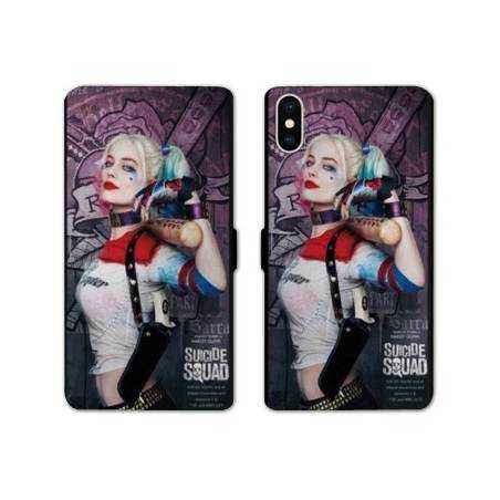 RV Housse cuir portefeuille Iphone x WB Licence Harley Queen