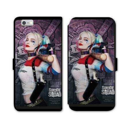 RV Housse cuir portefeuille Iphone 8 WB Licence Harley Queen