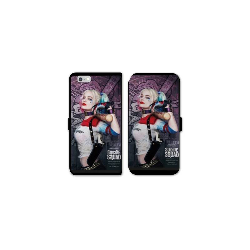 RV Housse cuir portefeuille Iphone 8 WB Licence Harley Queen