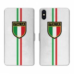 RV Housse cuir portefeuille Iphone x Italie