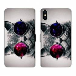 RV Housse cuir portefeuille Iphone x animaux 2