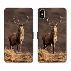 RV Housse cuir portefeuille Iphone x chasse peche