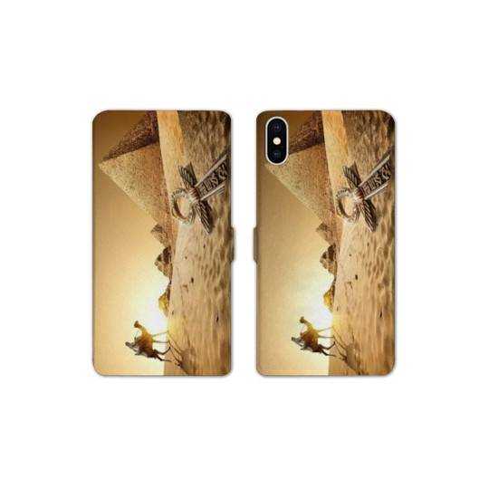 RV Housse cuir portefeuille Iphone x Egypte