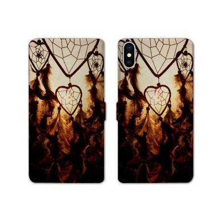 RV Housse cuir portefeuille Iphone x Zen