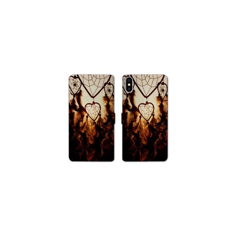 RV Housse cuir portefeuille Iphone x Zen