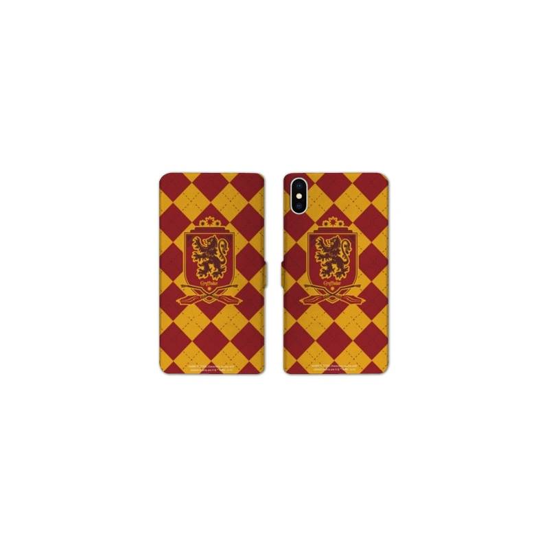 RV Housse cuir portefeuille Iphone x WB License harry potter ecole