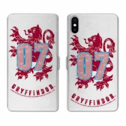 RV Housse cuir portefeuille Iphone x WB License harry potter pattern