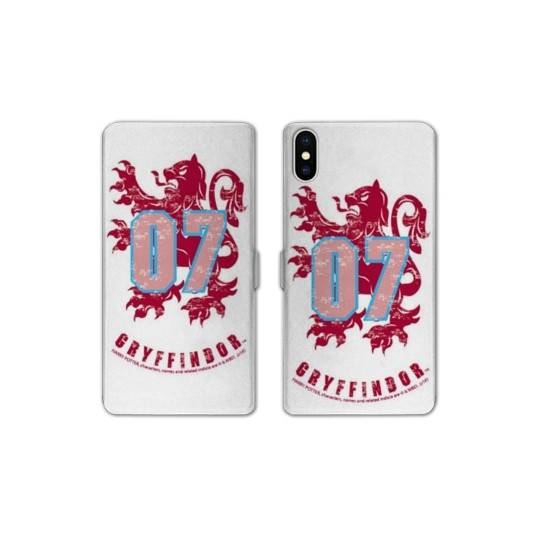 RV Housse cuir portefeuille Iphone x WB License harry potter pattern