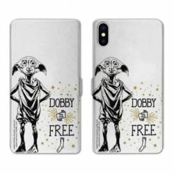 RV Housse cuir portefeuille Iphone x WB License harry potter dobby