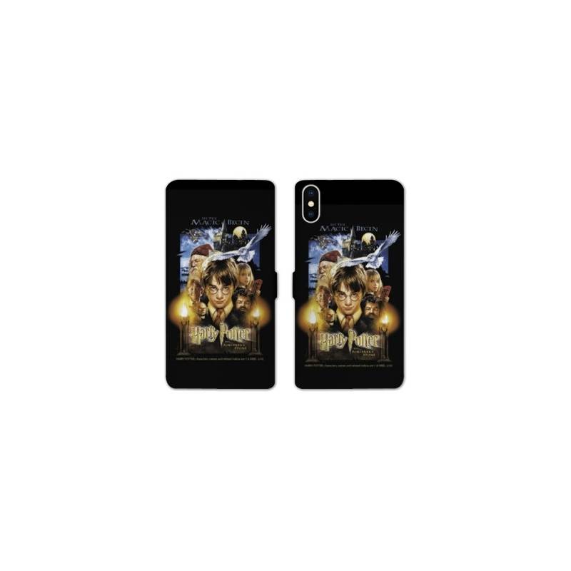 RV Housse cuir portefeuille Iphone x WB License harry potter D