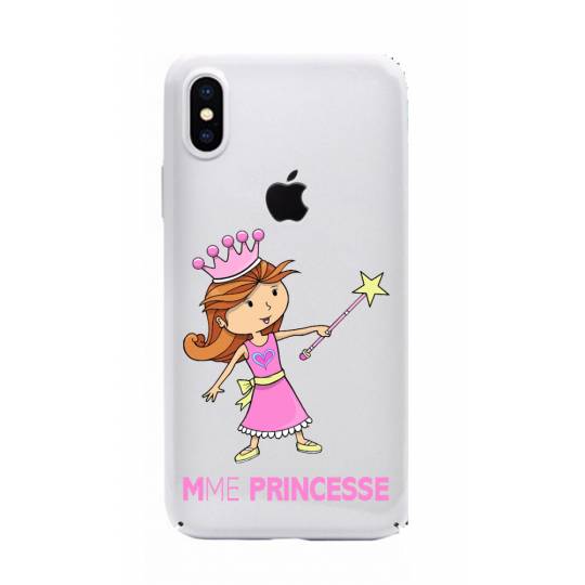 Coque transparente Iphone XS magique mme princesse