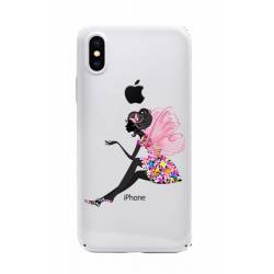 Coque transparente Iphone XS magique fee fleurie