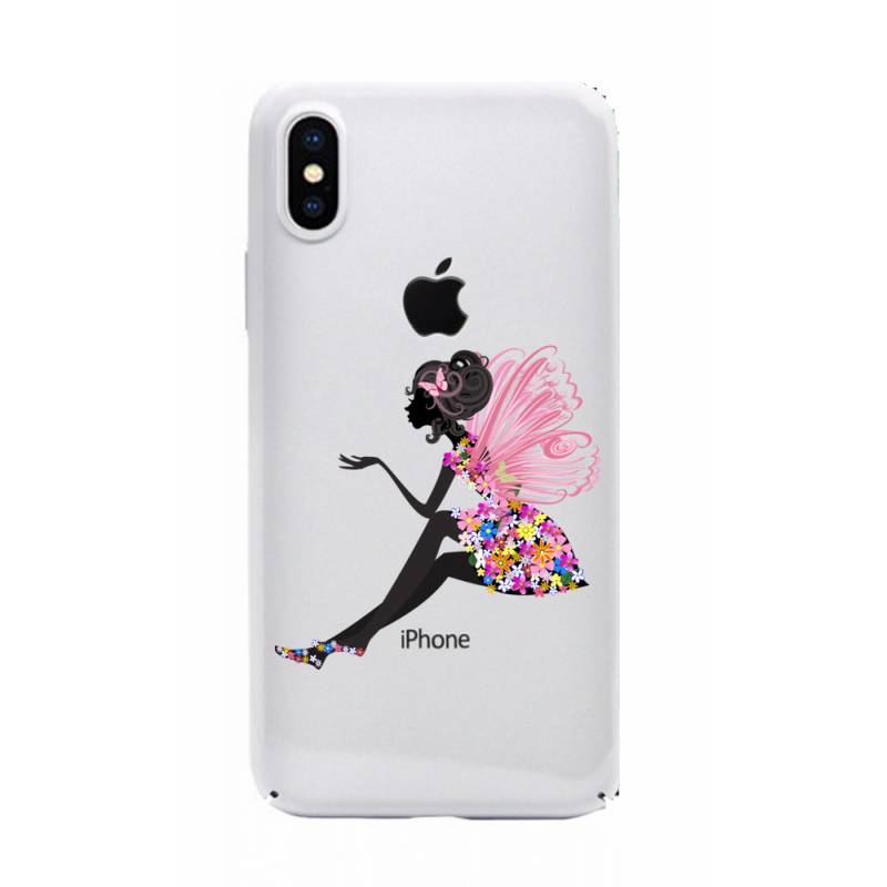 Coque transparente Iphone XS magique fee fleurie