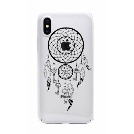 Coque transparente Iphone XS feminine attrape reve cle