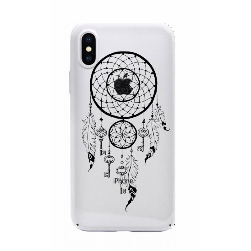 Coque transparente Iphone XS feminine attrape reve cle
