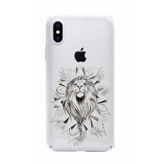 Coque transparente Iphone XS lion