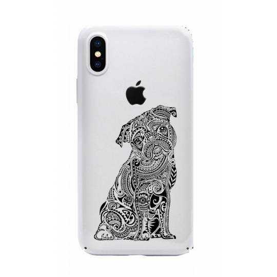 Coque transparente Iphone XS chien
