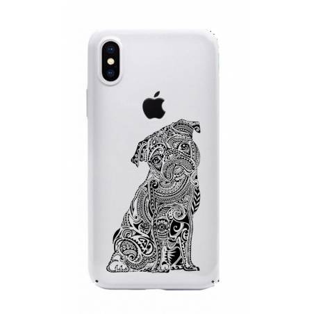 Coque transparente Iphone XS chien