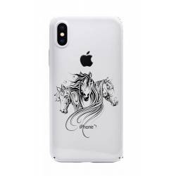 Coque transparente Iphone XS chevaux