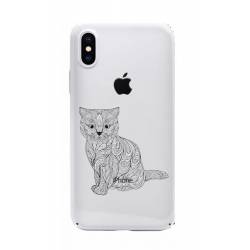 Coque transparente Iphone XS chat