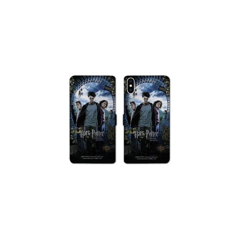 RV Housse cuir portefeuille Iphone XS WB License harry potter D