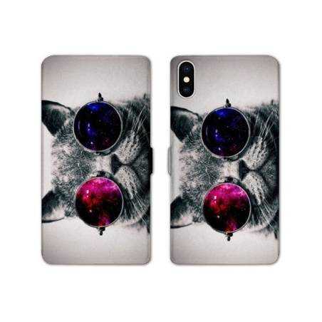 RV Housse cuir portefeuille Iphone XS animaux 2