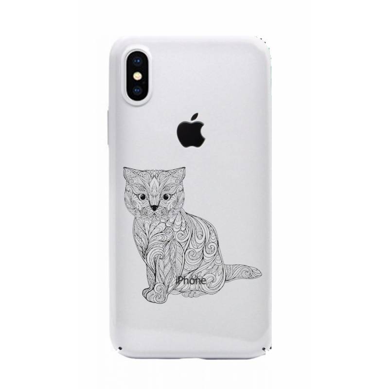 Coque transparente Iphone XS Max chat