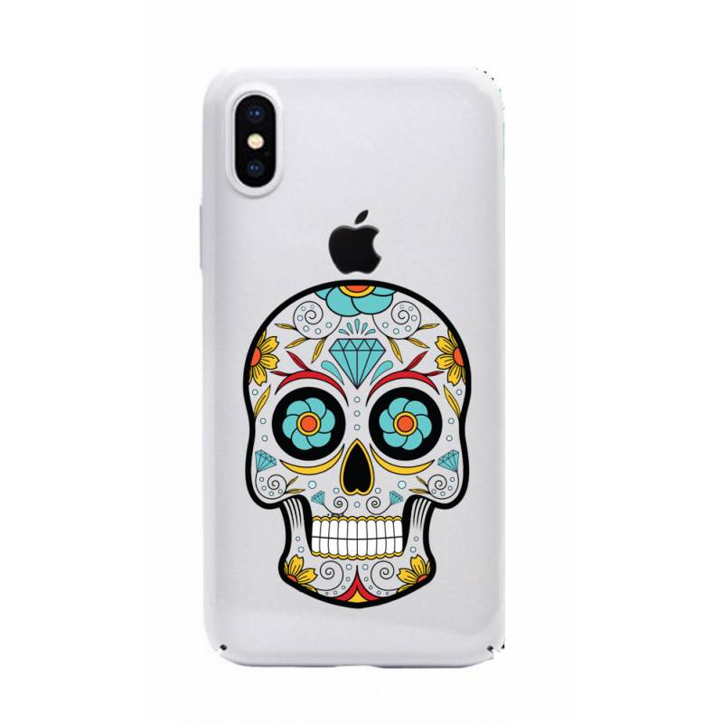 Coque transparente Iphone XS Max tete mort