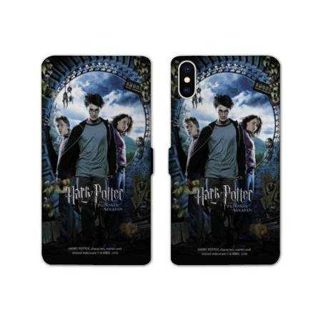 RV Housse cuir portefeuille Iphone XS Max WB License harry potter D