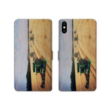 RV Housse cuir portefeuille Iphone XS Max Agriculture