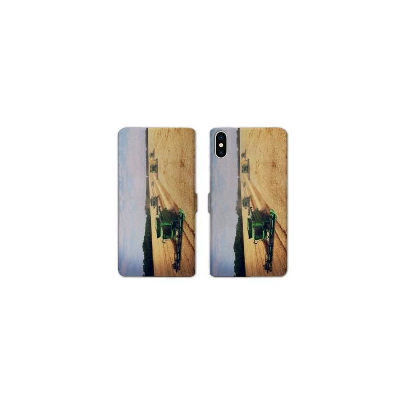 RV Housse cuir portefeuille Iphone XS Max Agriculture