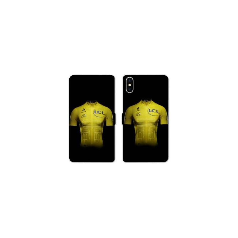 RV Housse cuir portefeuille Iphone XS Max Cyclisme