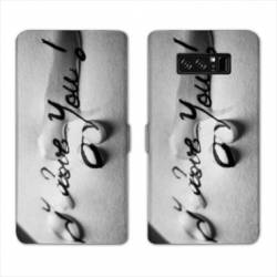 RV Housse cuir portefeuille Samsung Galaxy S10 amour